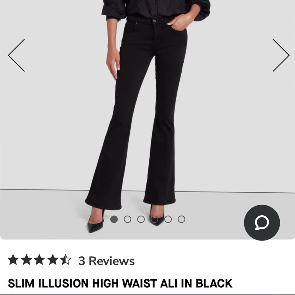 7 for all Mankind, black jeans, flare, size 26, gently used, no stains or rips